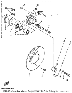 RT180H Передний суппорт