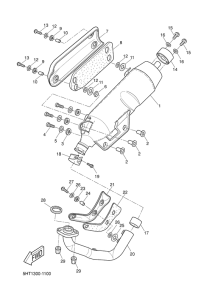 XQ125 Выхлопная система