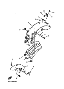 XV250 XV250S Крыло