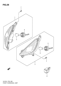 UX125 Front turnsignal lamp