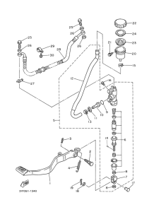 XTZ660 Задний торм цилиндр