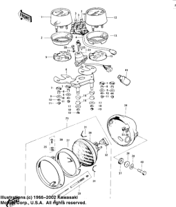 KE125 Meters / ignition switch / headlight