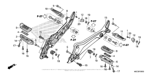 CB1100 (ABS) Подножки