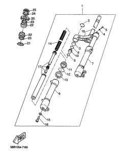 YQ50 Передняя вилка