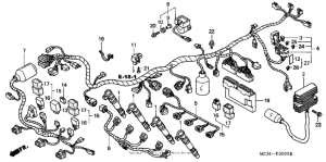 CBR900RE Проводка