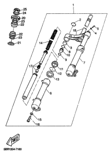 YQ50 Передняя вилка