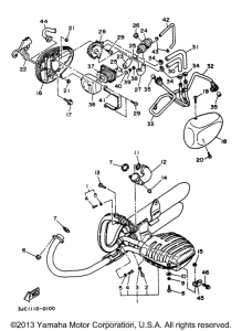 XV535SJC Выхлопная система