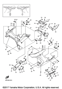 YZF-R1M Обтекатель 2