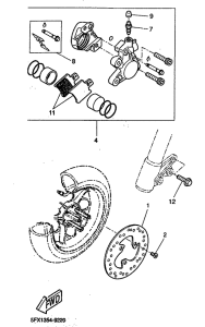 CW50RS Передний тормоз