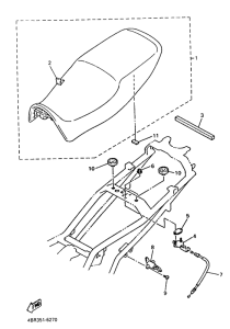 XJ600S Сиденье
