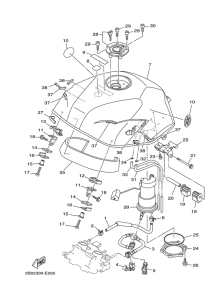TDM900A Топливный бак