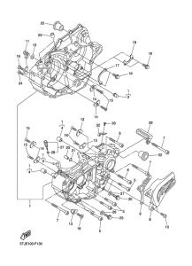 WR450F Картер двигателя