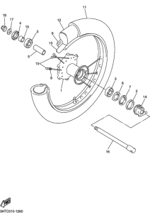 SR400 Переднее колесо