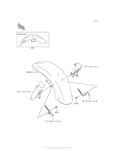 VN1700 Крыло переднее