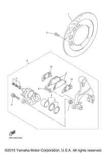 FJR13AEW Задний суппорт