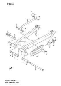 GZ125 Маятник задний