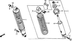 CBX Rear shock absorber 79