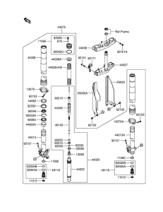 RM-Z250 Вилка передней оси