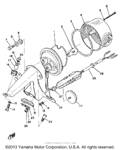 DT175A Задний фонарь