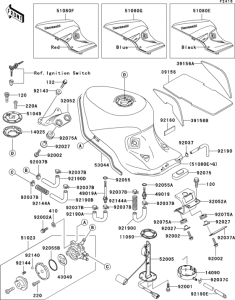 ZX1100 Fuel tank(1 / 2)(zx1100-d3)