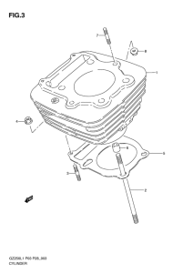 GZ250 Цилиндр