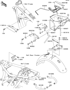 EJ650 Рама ,крепежные детали