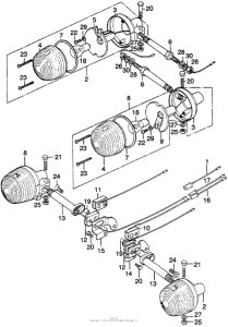 CL125 Задний фонарь