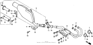 XR600R Глушитель