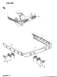 GV1400 Rear end marker lamp set optional