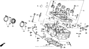 VFR750R Головка цилиндров задняя