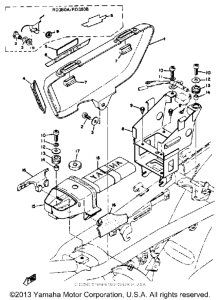 RD350B Side cover tool box battery box