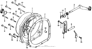 CB750 Кожух сцепления