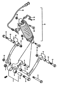 GSX750 Втулки заднего рычага