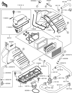 ZX400 Air cleaner(1 / 2)