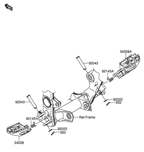 RM-Z250 Подножки