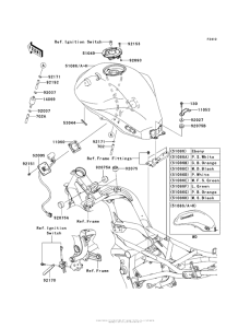 ER650 Топливный бак