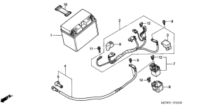 VFR800 (ABS) Аккумулятор