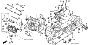 SH50D Crankcase / oil pump