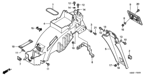 NSR125R Заднее крыло