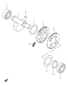 XF650 Балансир кривошипа