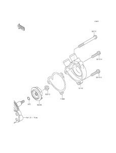 KLX250 ウォータポンプ