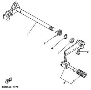 DT125E Вал переключения