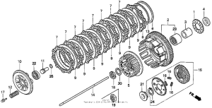 VF750C Сцепление