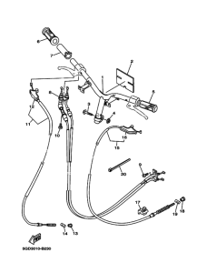 YV50H ｽﾃｱﾘﾝｸﾞﾊﾝﾄﾞﾙ & ｹｰﾌﾞﾙ