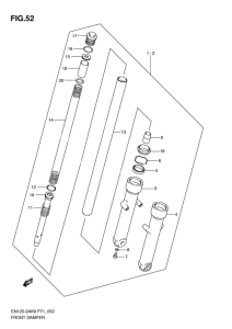 EN125-2 Передняя вилка