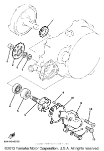 YZ125J Водяной насос