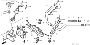 CMX250C Handle pipe / top bridge