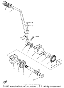XS500B Кик стартер