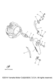 XT225RC Цепь механизма газораспределения