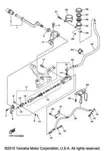 XVS950CUSP Задний торм цилиндр
